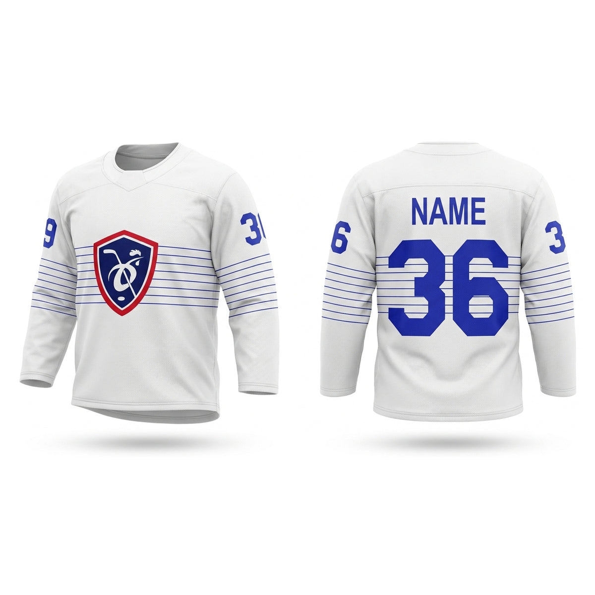 France hockey jersey white 2024