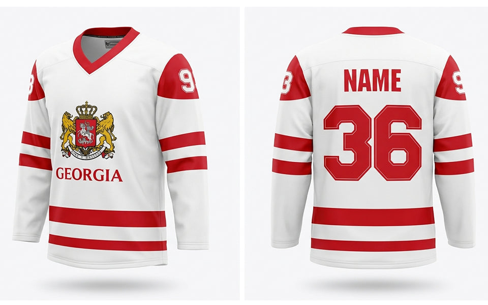 Georgia hockey jersey white