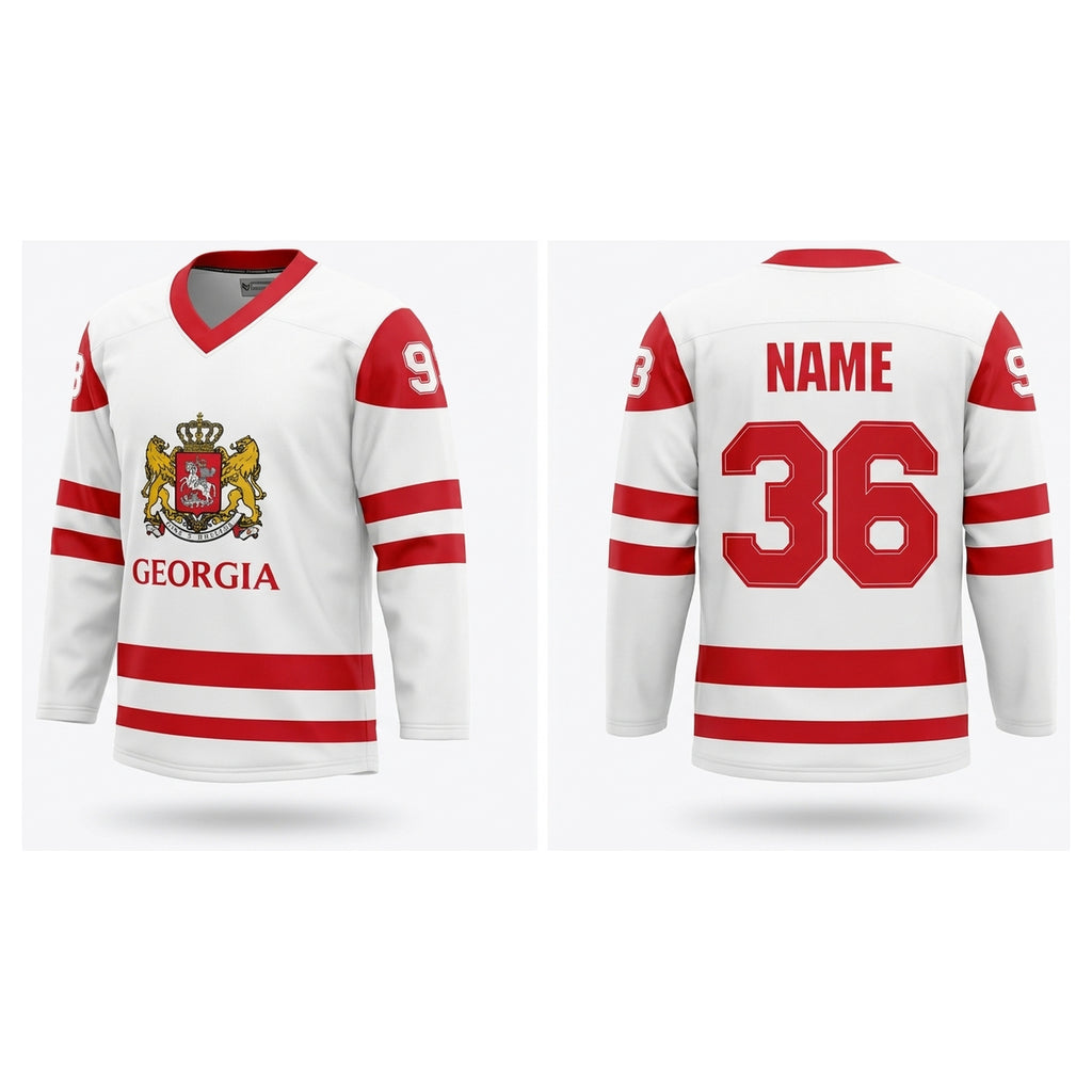 Georgia hockey jersey white