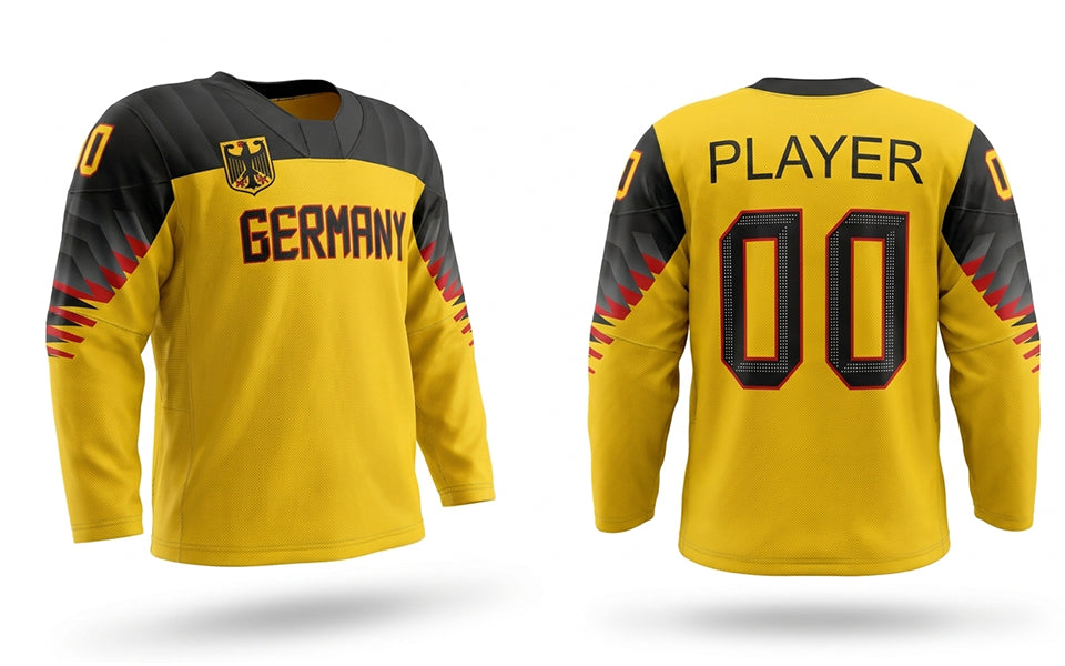 Germany hockey jersey yellow 2018