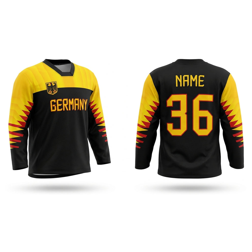 Germany hockey jersey black 2018
