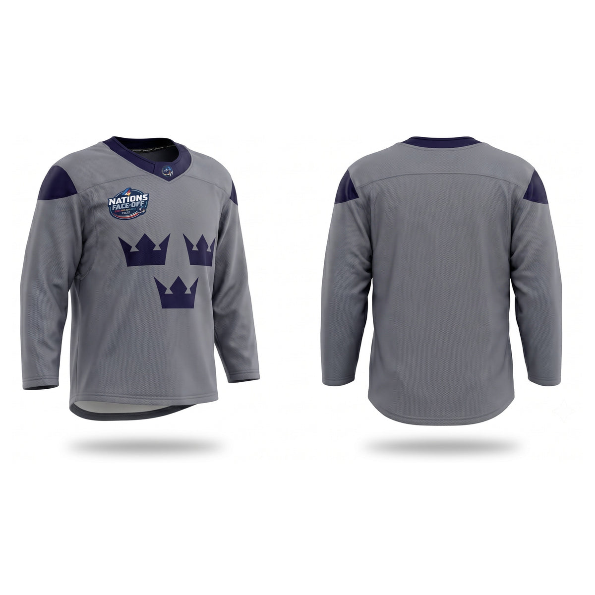 Sweden hockey grey practice jersey 2025