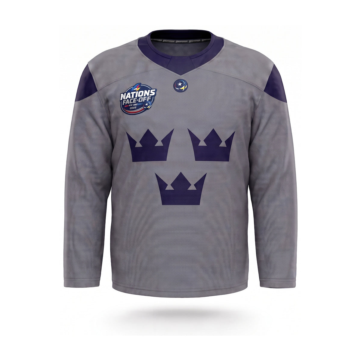 Sweden hockey grey practice jersey 2025