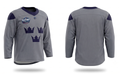 Sweden hockey grey practice jersey 4 nations cup