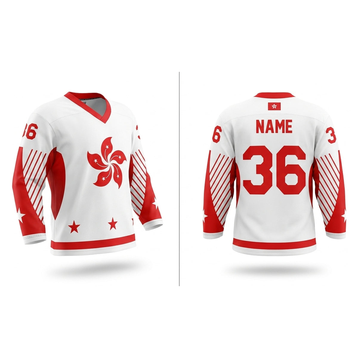 Hong Kong 香港 hockey jersey white