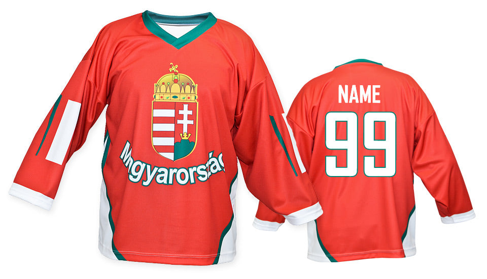 Hungary hockey jersey red