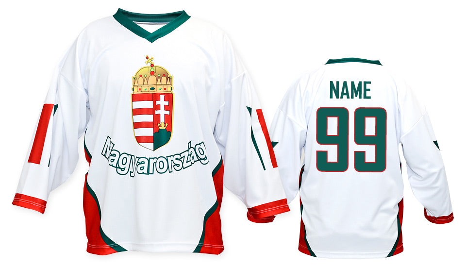 Hungary hockey jersey white