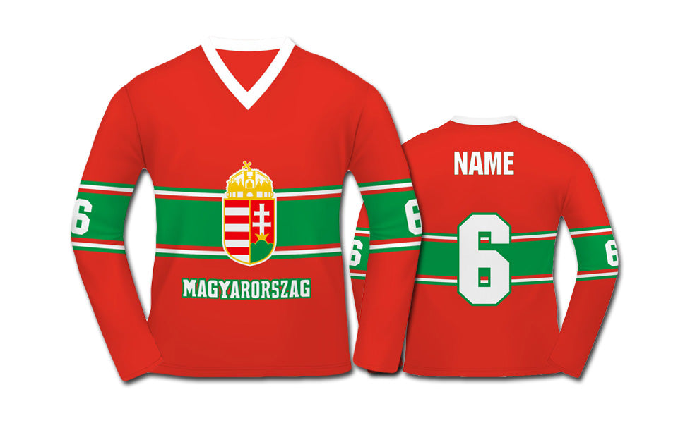 Hungary hockey jersey red 2017