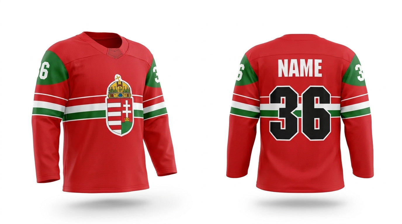 Hungary hockey jersey red 2025