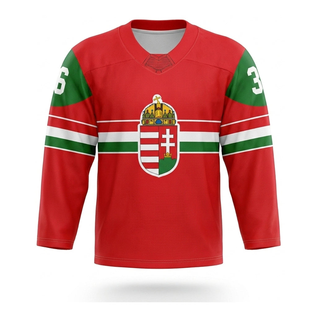 Hungary hockey jersey red 2025