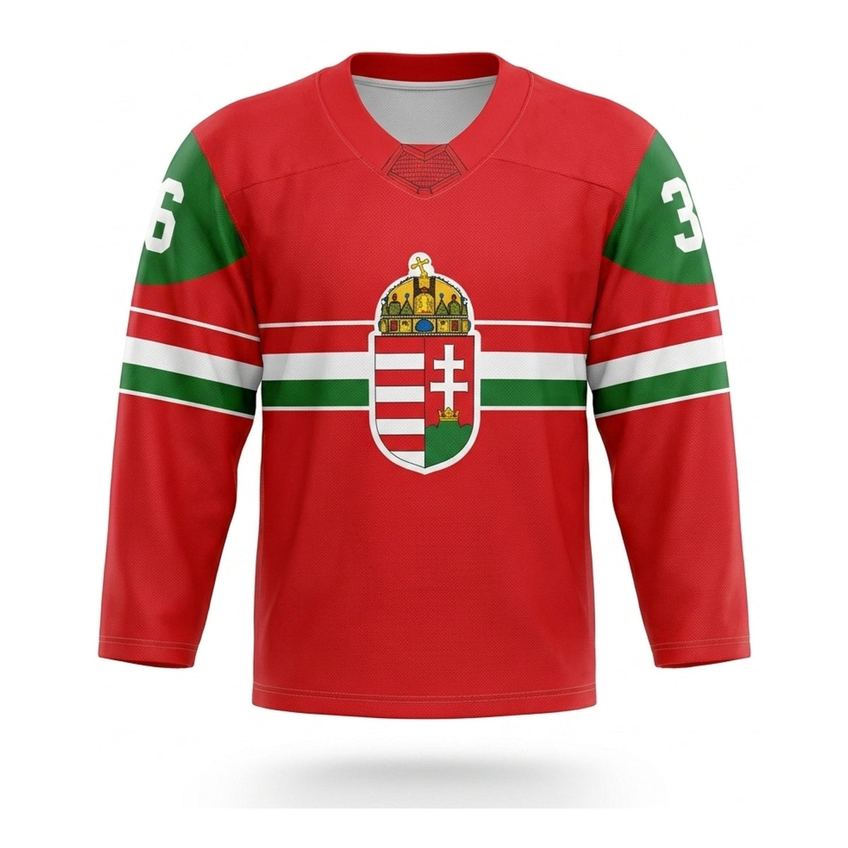 Hungary hockey jersey red 2025
