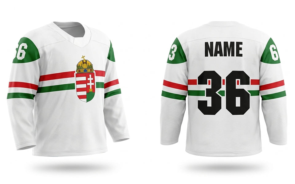 Hungary hockey jersey white 2025
