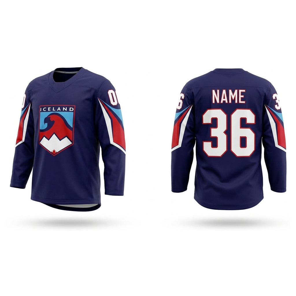 Iceland hockey jersey blue 2025