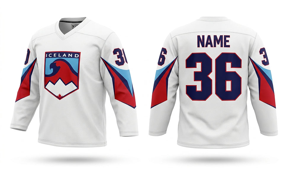 Iceland hockey jersey white 2025