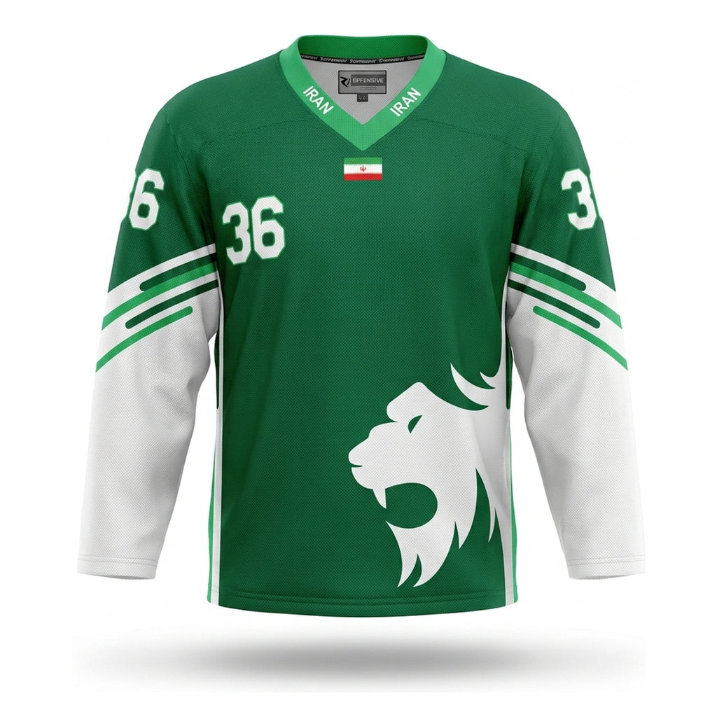 Iran ????? Hockey Jersey Green
