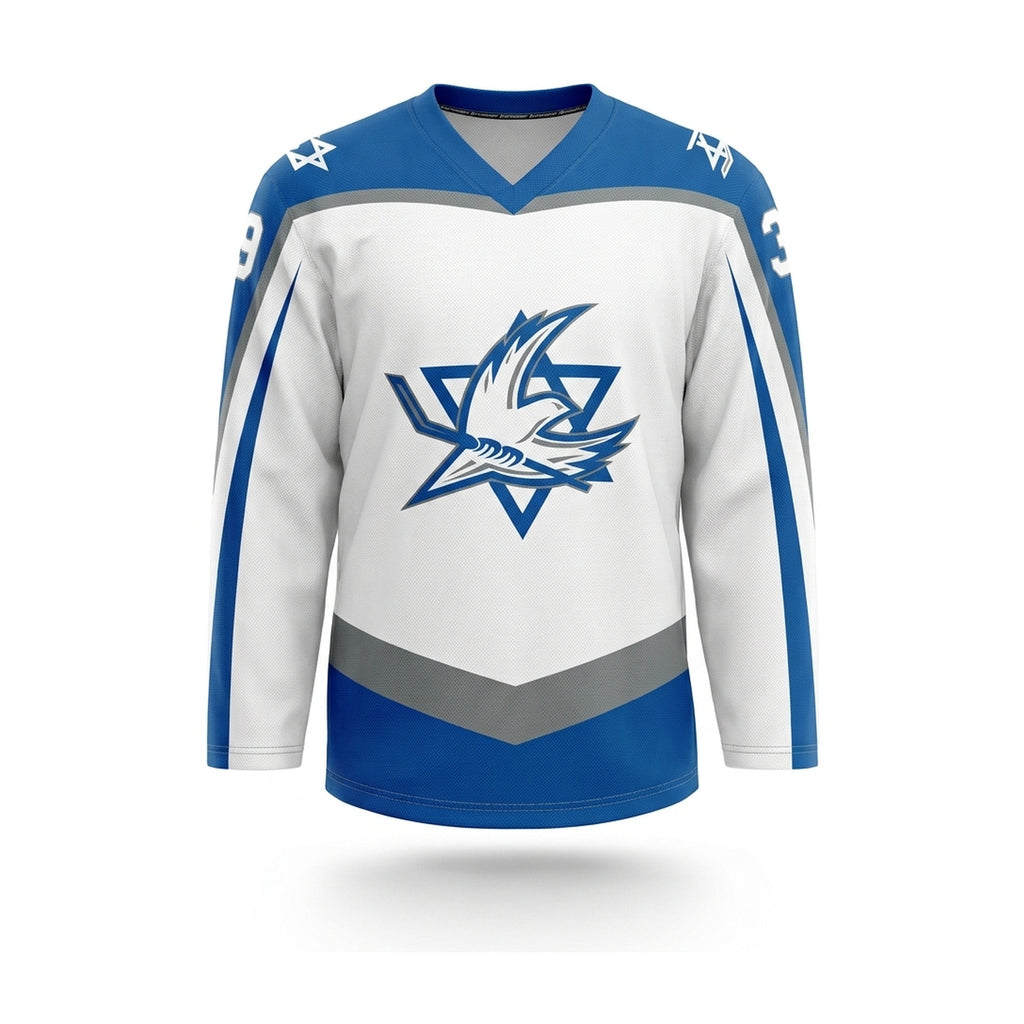 Israel hockey jersey white