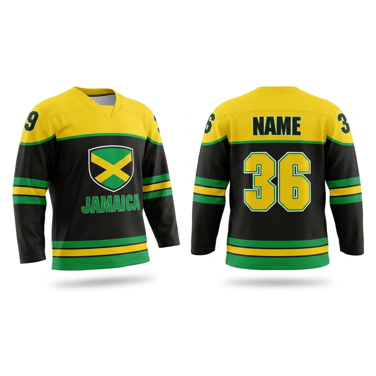 Jamaica hockey jersey Black