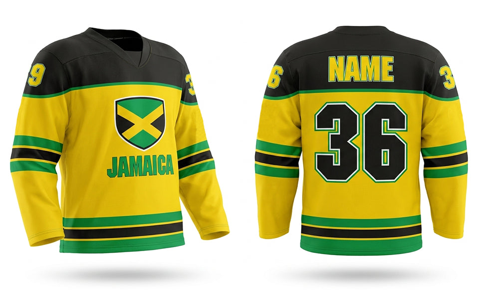 Jamaica hockey jersey Yellow