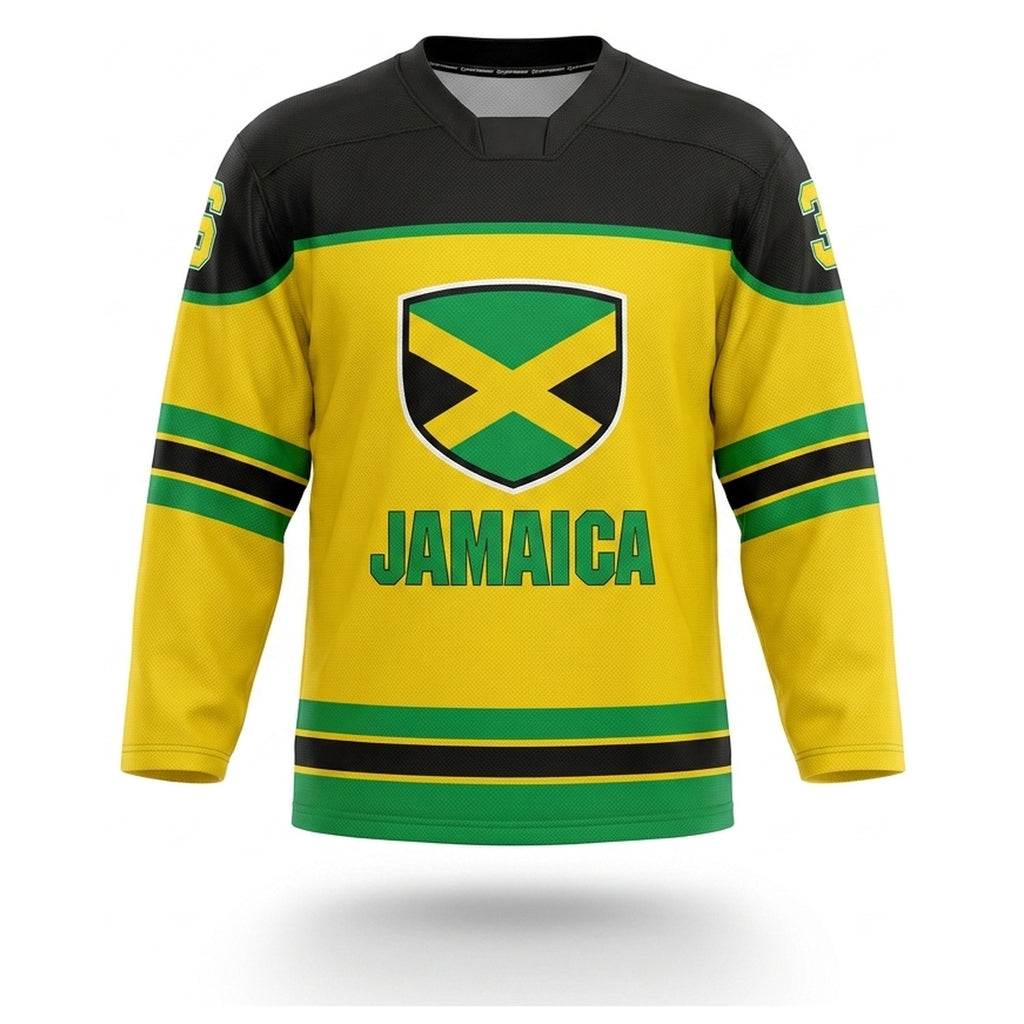 Jamaica hockey jersey Yellow