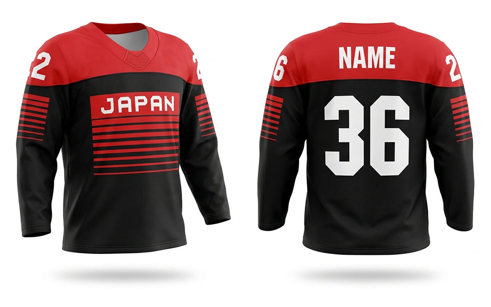 Japan hockey jersey black 2022
