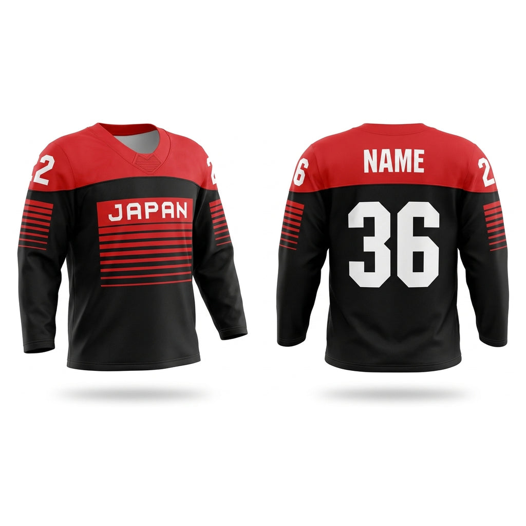 Japan hockey jersey black 2022
