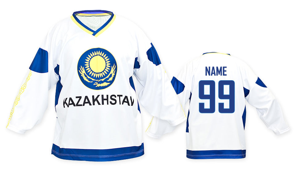 Kazachstan hockey jersey white