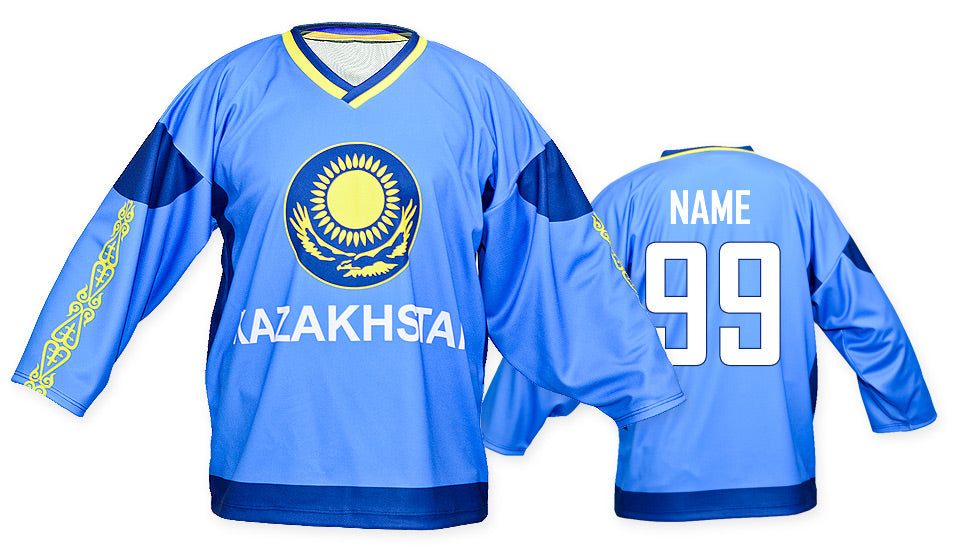 Kazachstan hockey jersey blue