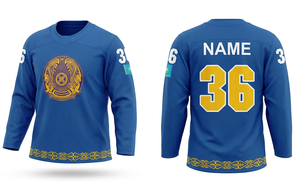 Kazachstan hockey jersey blue 2022