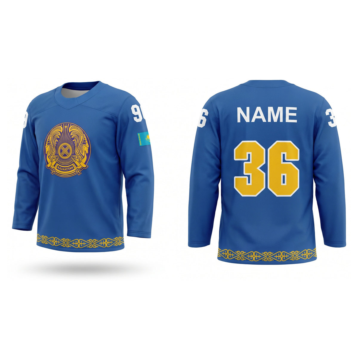 Kazachstan hockey jersey blue 2022