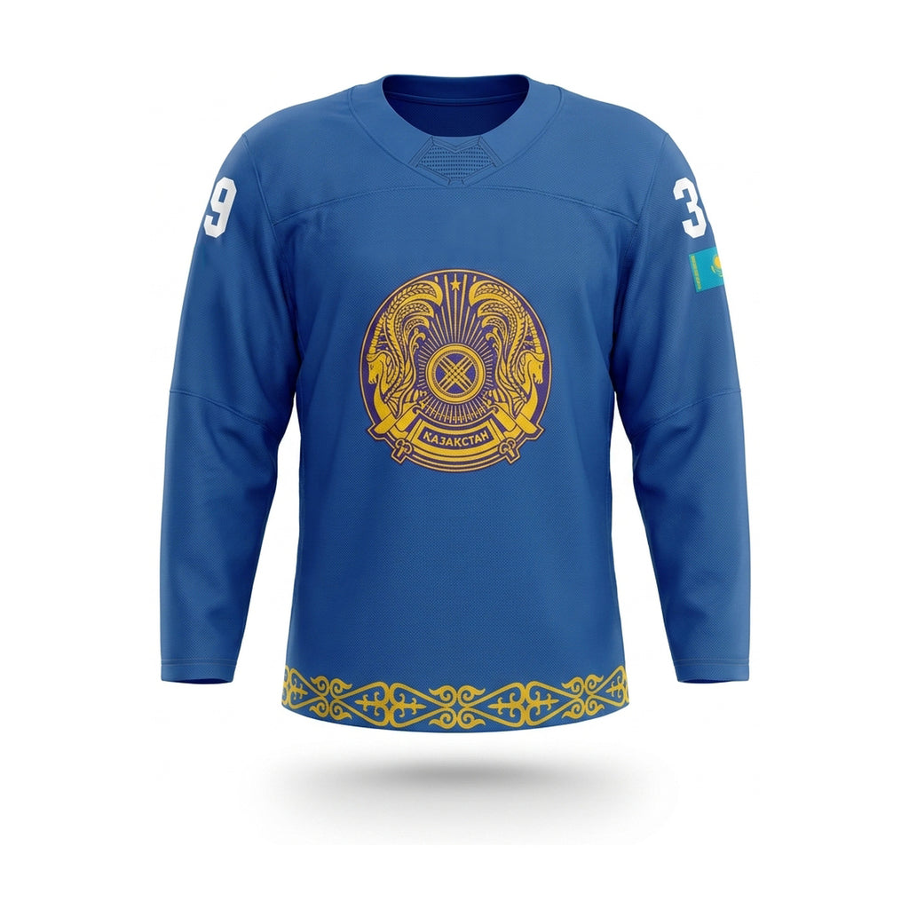 Kazachstan hockey jersey blue 2022
