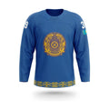 Kazachstan hockey jersey blue 2022