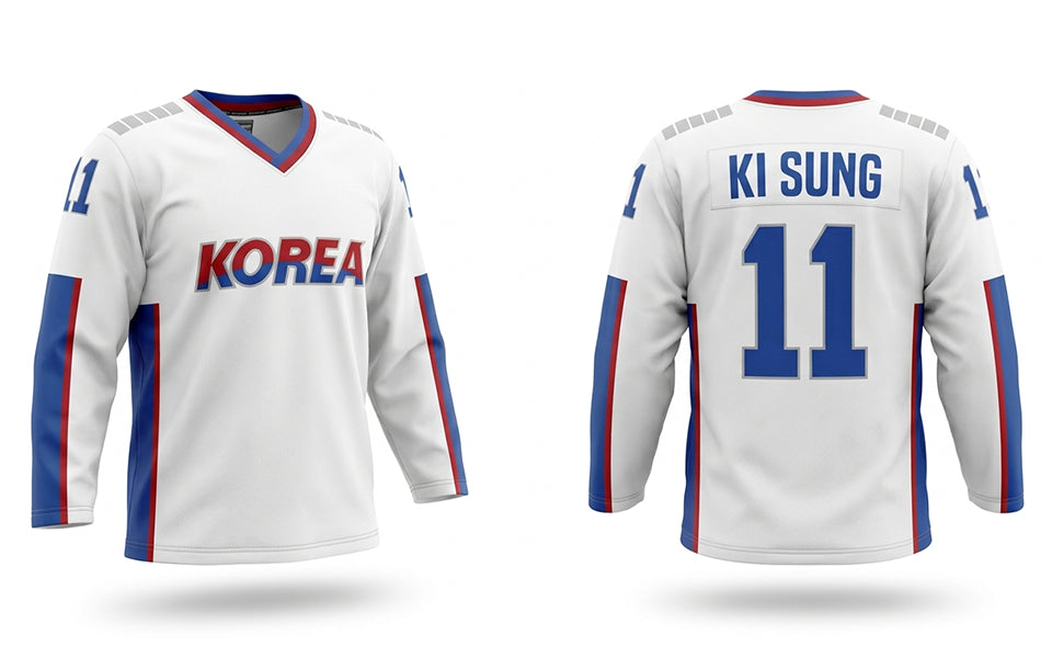 Korea hockey jersey white