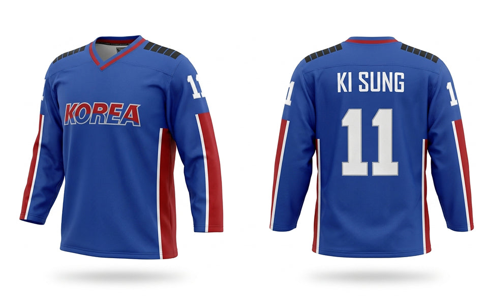 Korea hockey jersey blue
