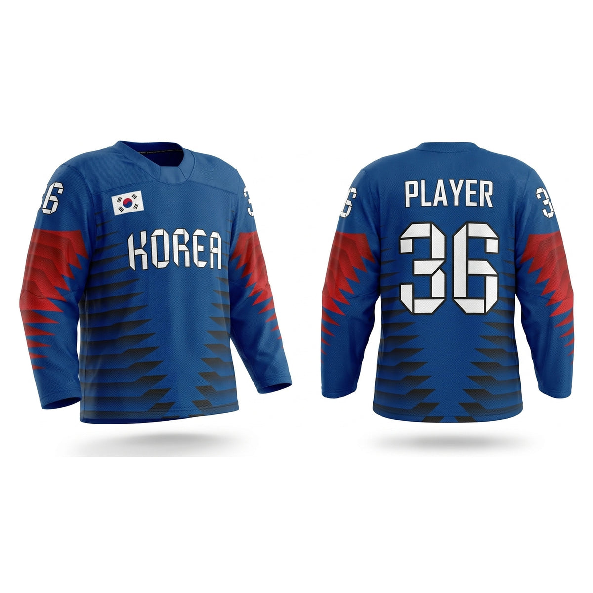 Korea hockey jersey blue 2018