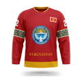 Kyrgyzstan hockey jersey red