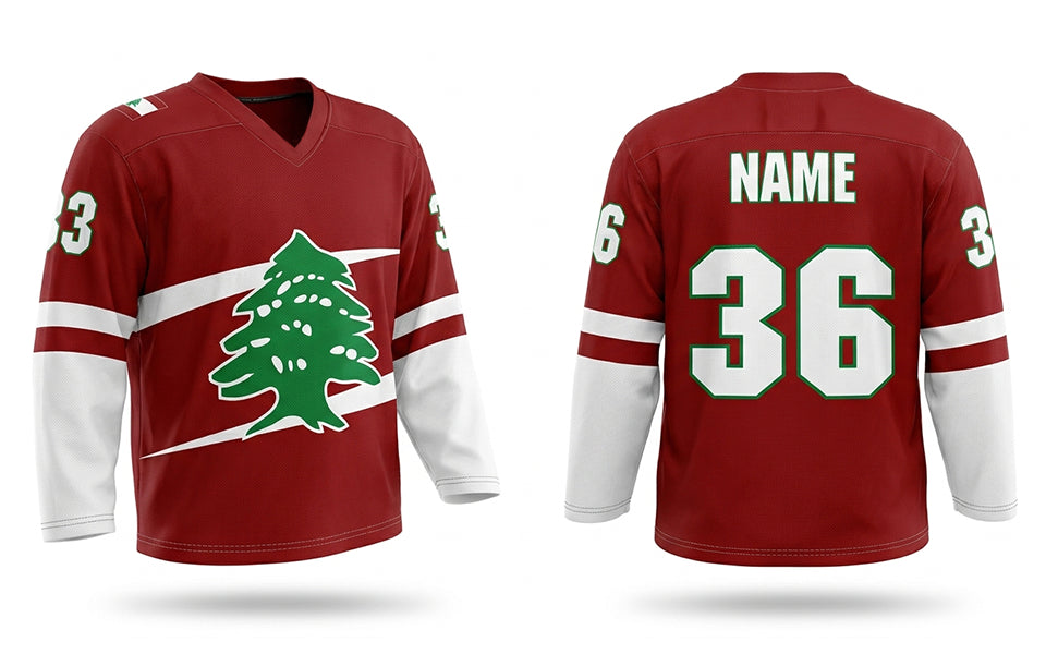 Lebanon ????? hockey jersey red