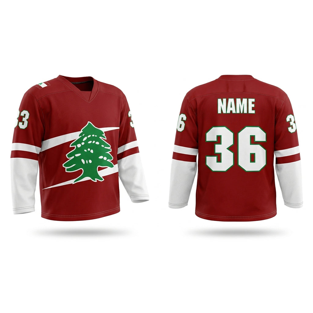 Lebanon ????? hockey jersey red