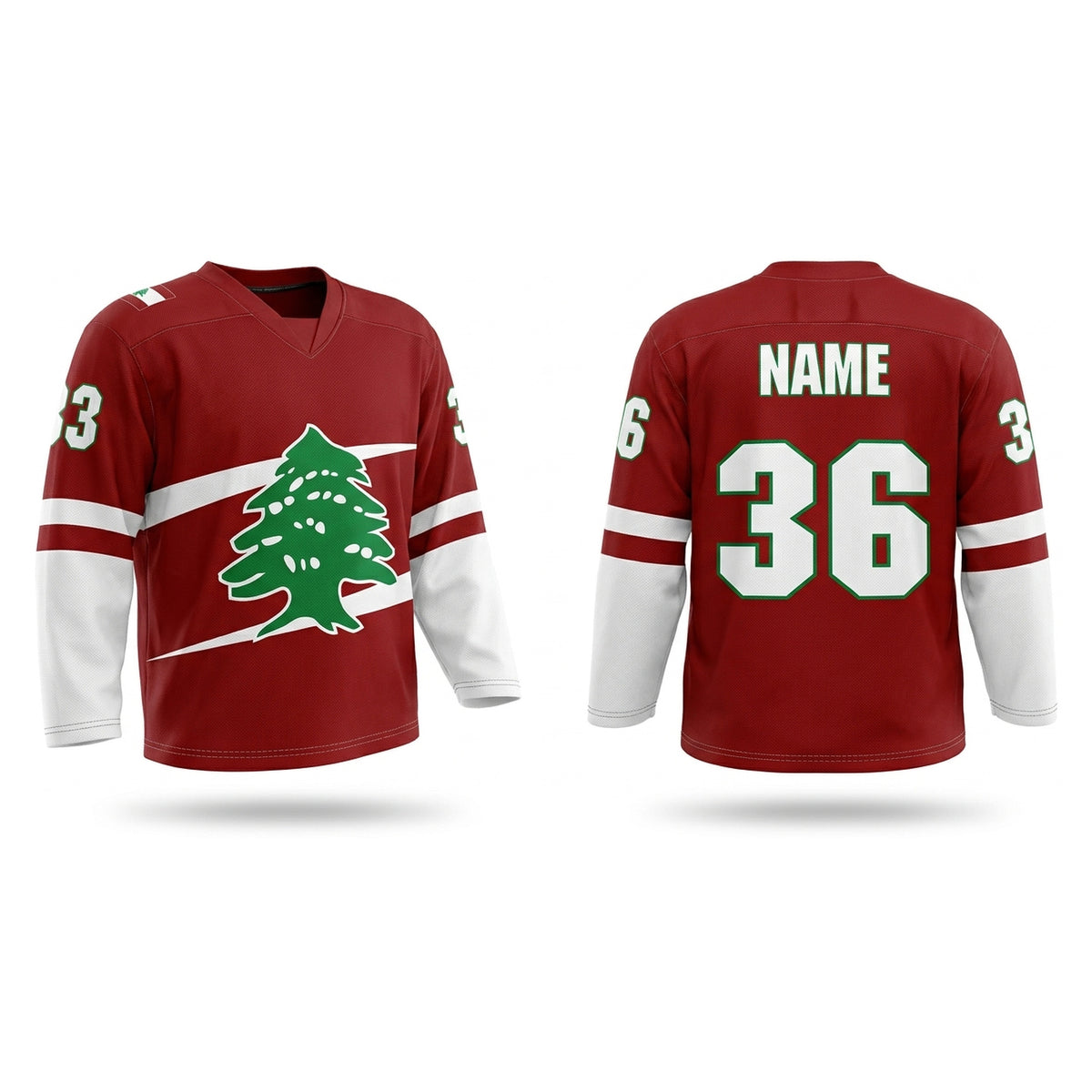 Lebanon ????? hockey jersey red