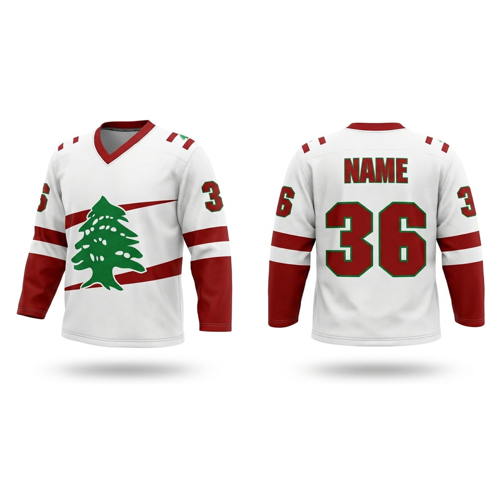 Lebanon ????? hockey jersey white
