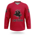 Lithuania hockey jersey red