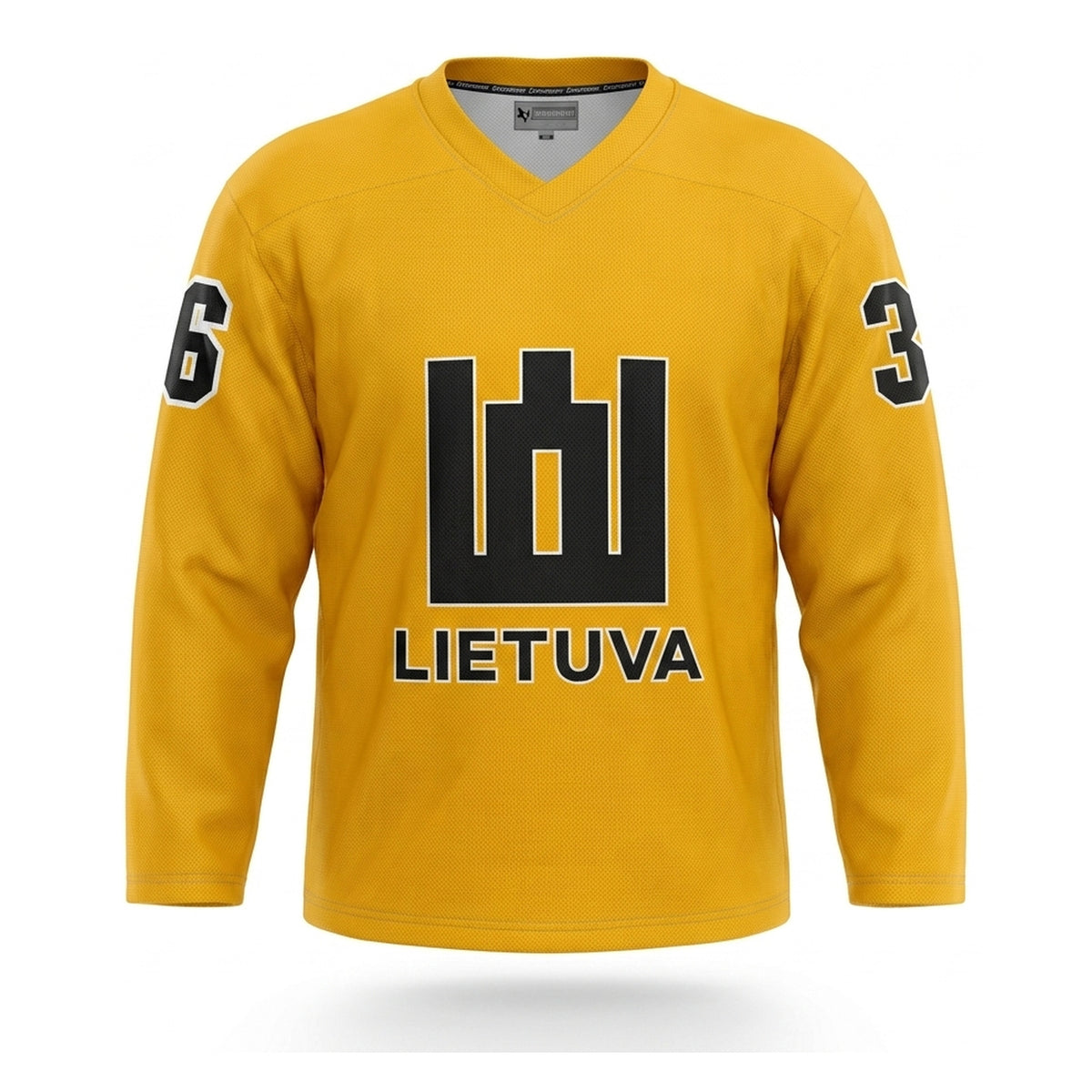 Lithuania hockey jersey yellow