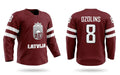 Latvia hockey jersey dark design 2017