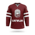 Latvia hockey jersey dark design 2017