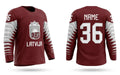 Latvia hockey jersey dark design 2019