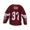 Latvia hockey jersey dark design 2019