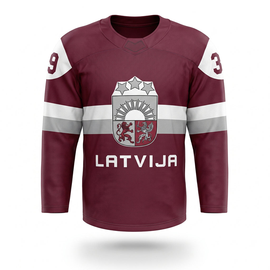 Latvia Hockey Jersey Dark 2025