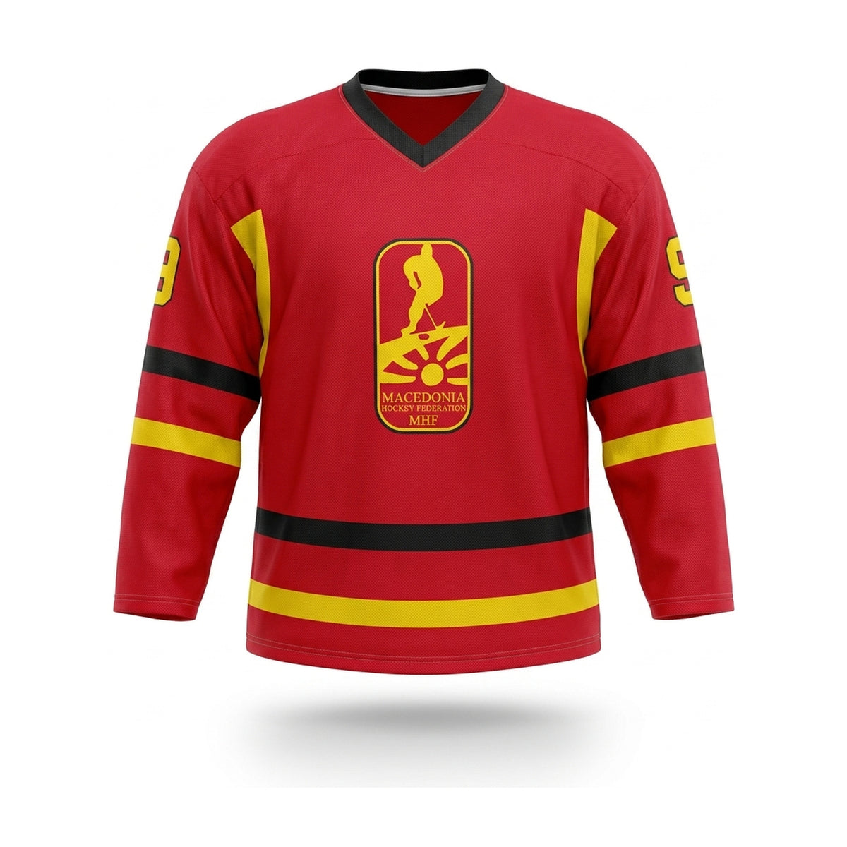 North Macedonia hockey jersey red