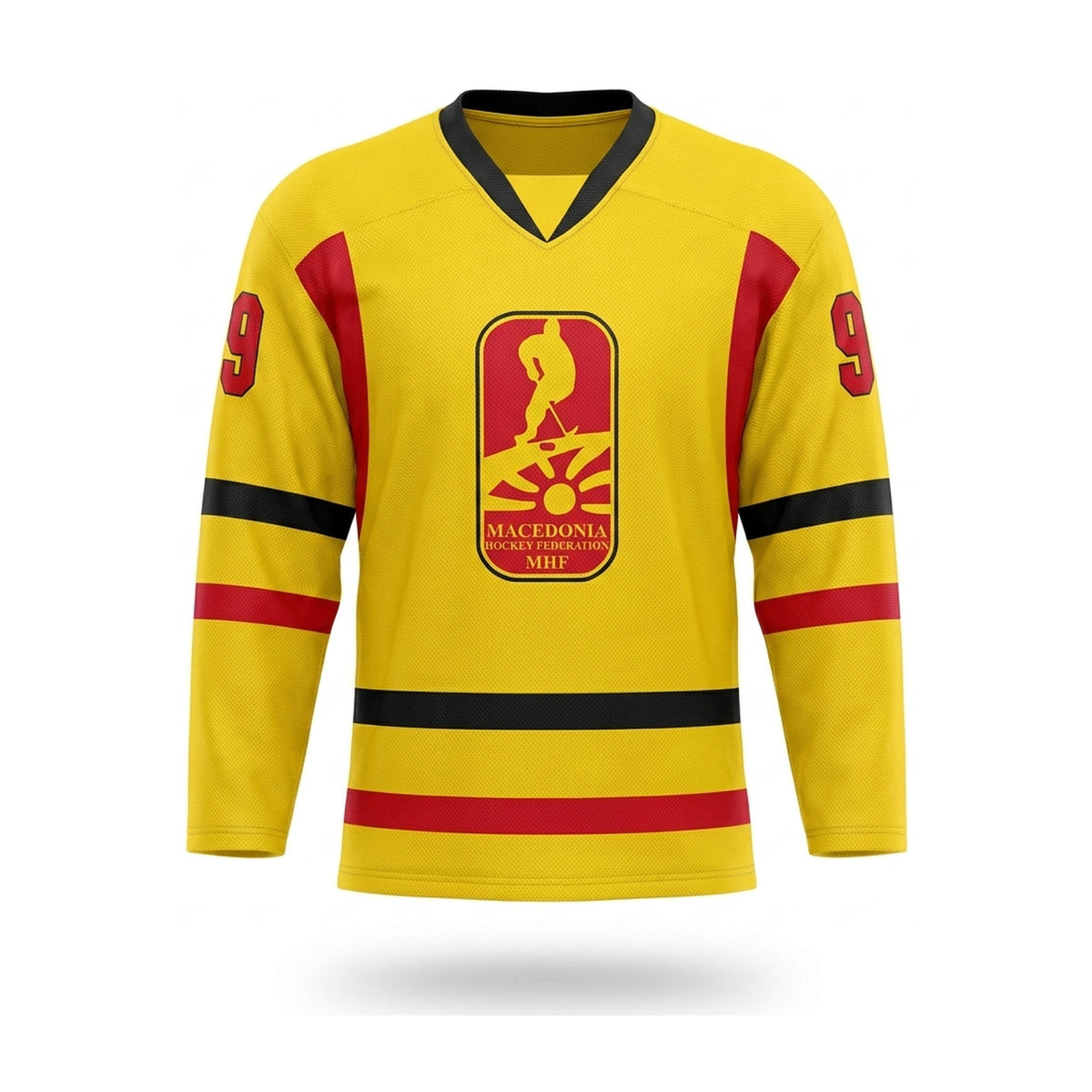 North Macedonia hockey jersey yellow