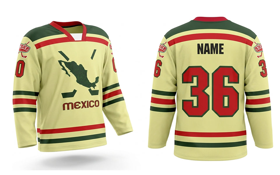 Mexico hockey jersey beige