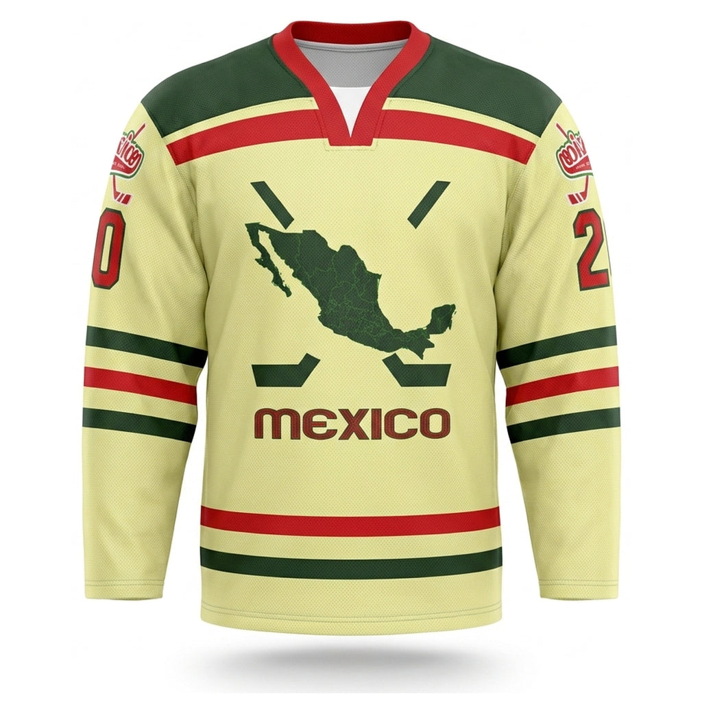 Mexico hockey jersey beige